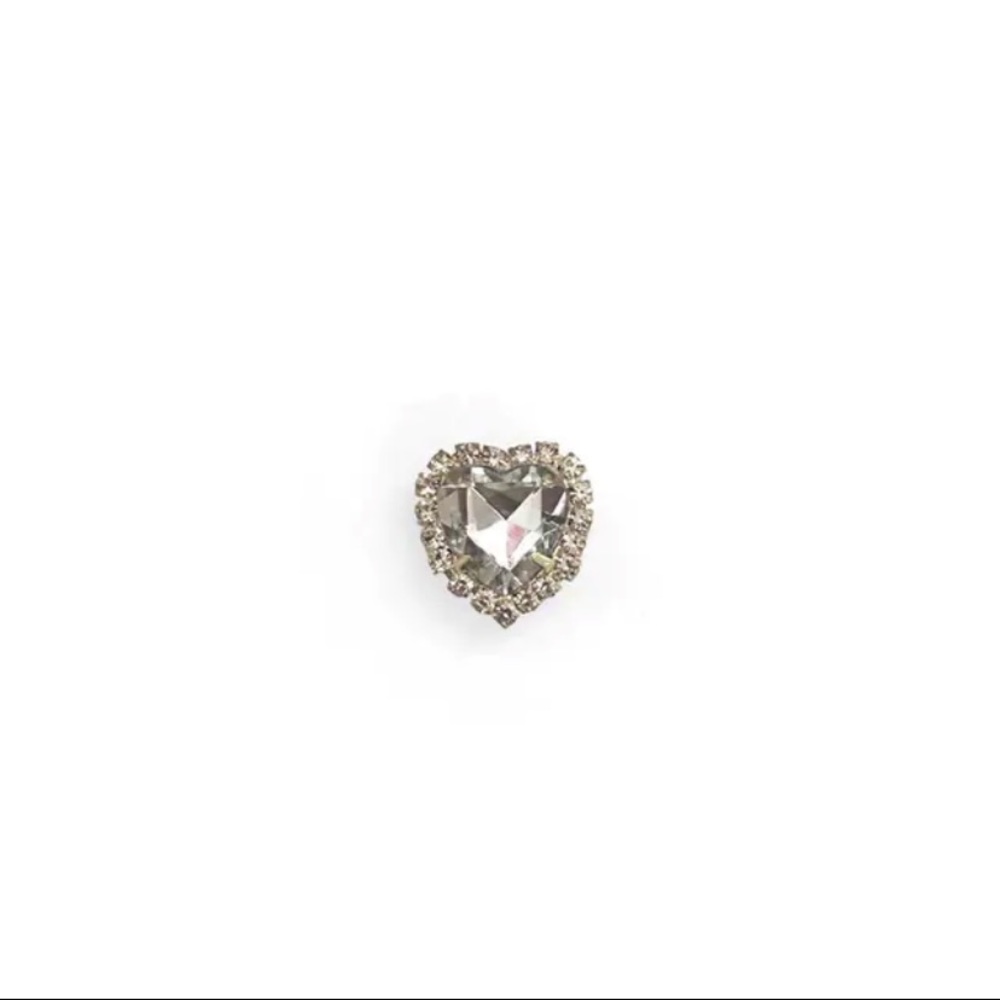 Diamond Heart Croc charm